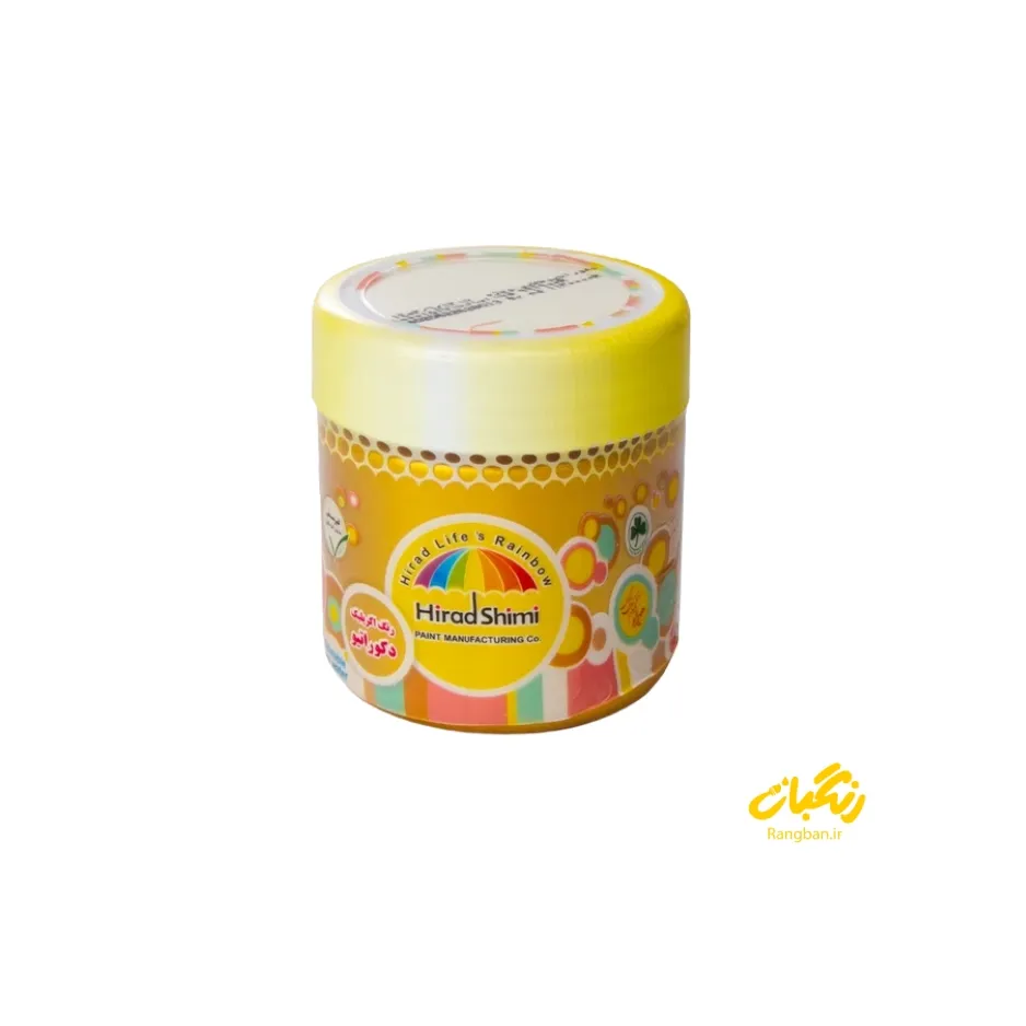 اکریلیک دکوراتیو طلایی روشن ربعی هیراد