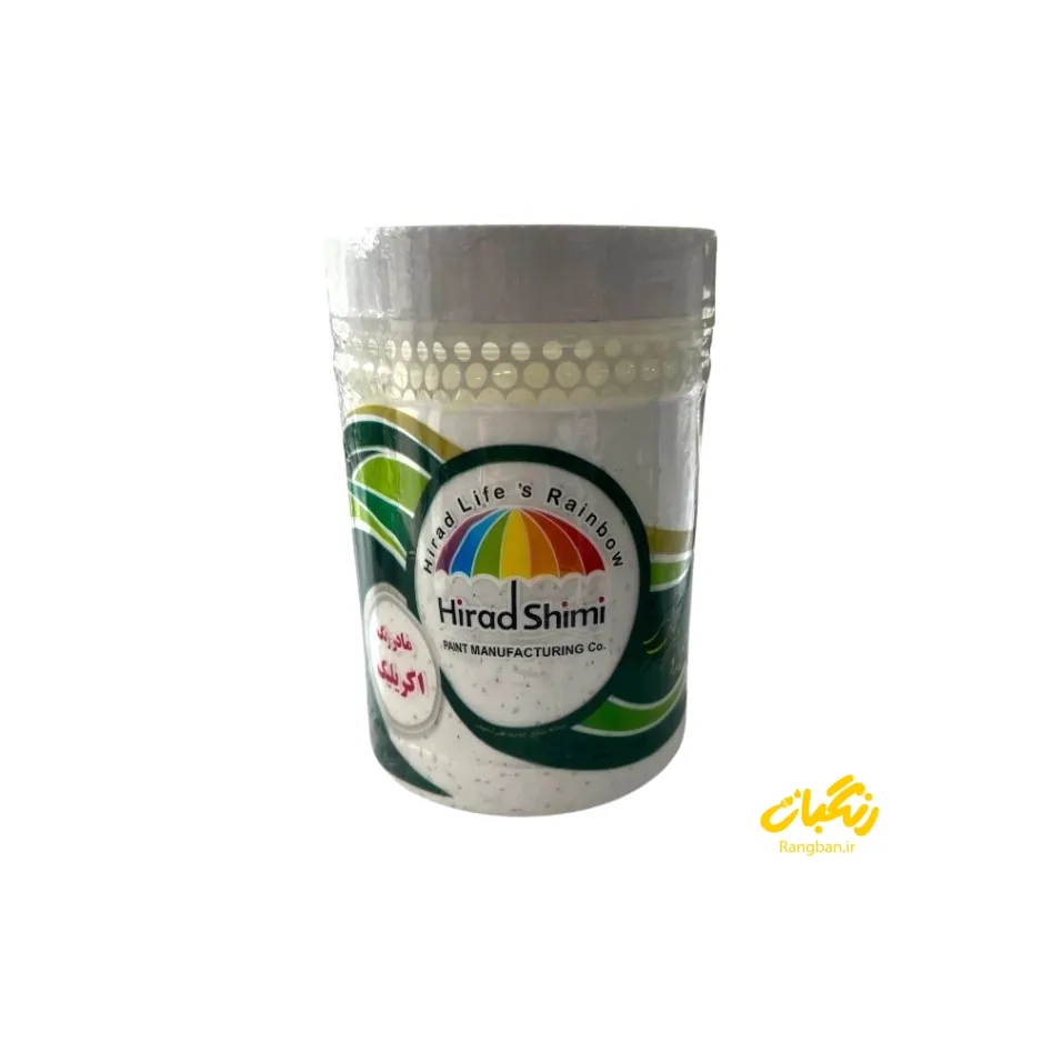 رنگ اکریلیک سفید نیم براق کیلو هیراد شیمی