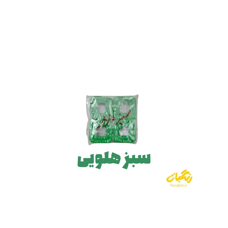 رنگ شمع مکعبی سبز هلویی