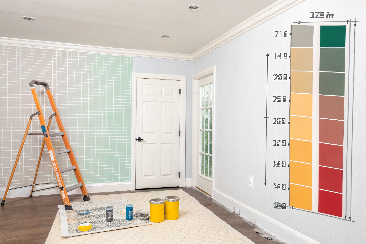 متراژهای مختلف چه مقدار رنگ نیاز دارد؟