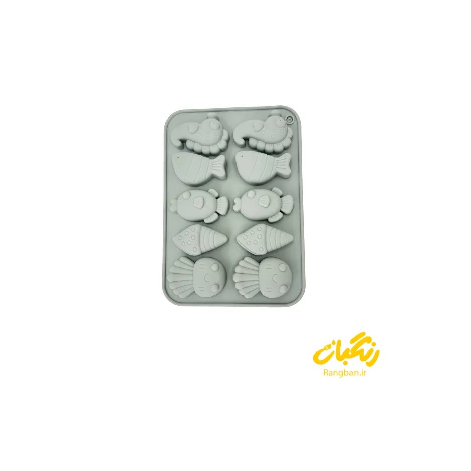 قالب سیلیکونی ورقی طرح ماهی