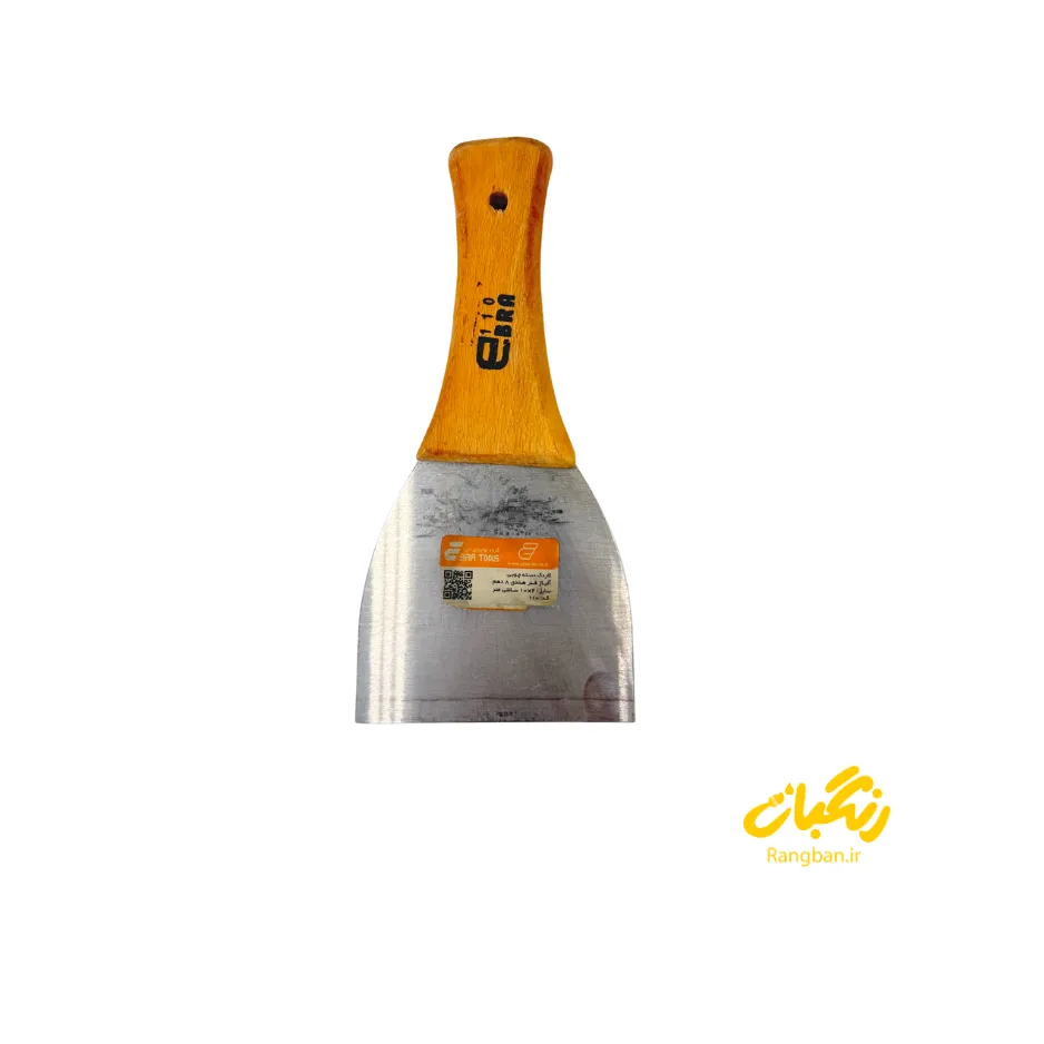 کاردک 10سانت دسته چوبی ورق هندی 110 ابرا