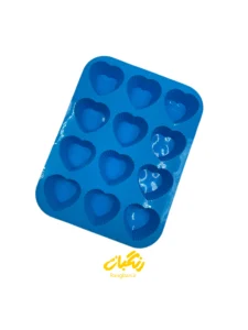 قالب سیلیکونی ورقی قلب 12 تایی