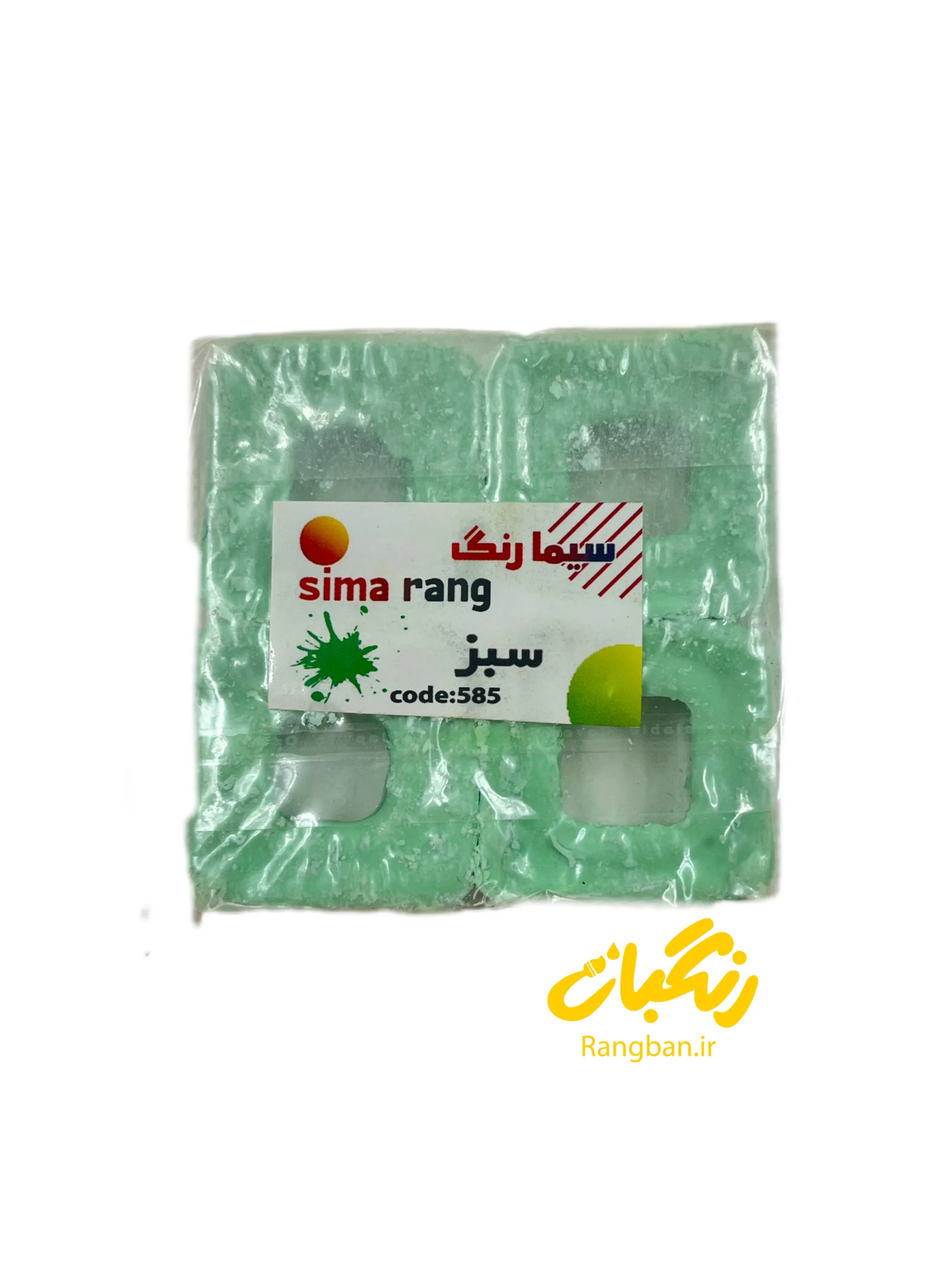رنگ مکعبی سبز شمع سازی سیما