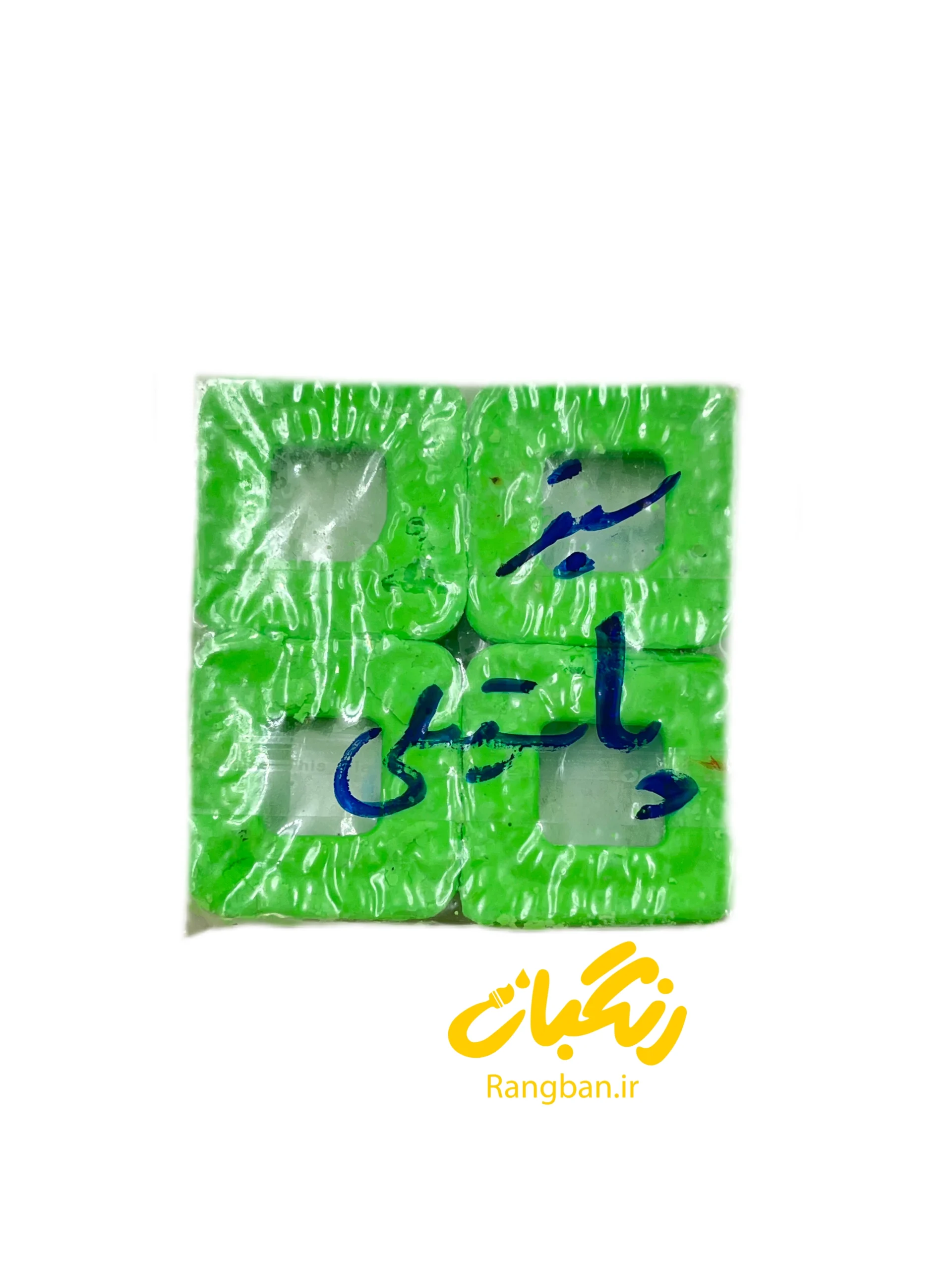 رنگ مکعبی سبز پاستیلی شمع سازی سیما