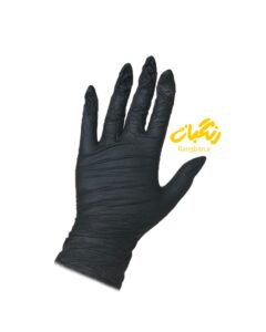 دستکش نیتریل فاقد لاتکس مشکی (هر جفت)