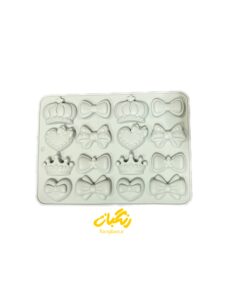 قالب سیلیکونی ورقی پاپیون و تاج جور