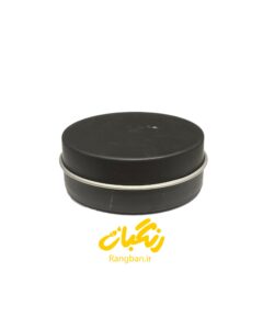 قوطی فلزی ارتفاع 2/5 قطر 6.5 سانت مشکی